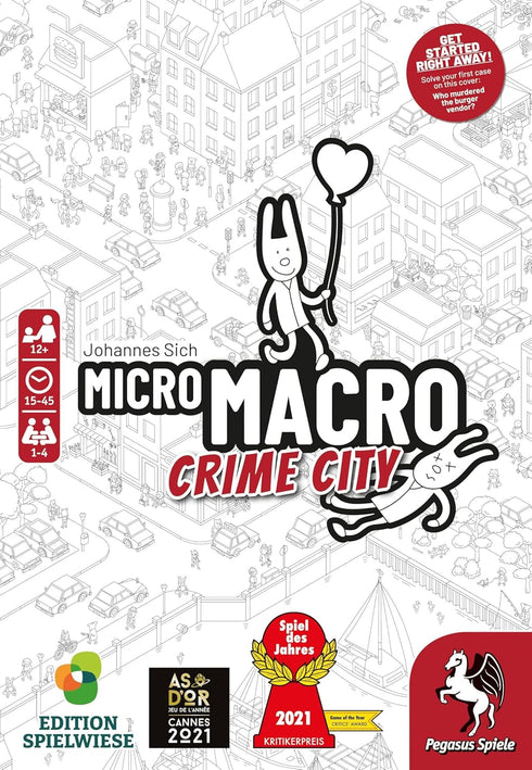 MicroMacro: Crime City - Board Game by Pegasus Spiele for 1-4 Players