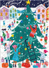 Galison Tree Decorating 130 Piece House Shaped Puzzle Ornament - Outdoors Tree Decorating Moment Under The Stars