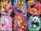 Ceaco Glow in The Dark Glowrious Animals, 750 Piece Jigsaw Puzzle