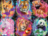 Ceaco Glow in The Dark Glowrious Animals, 750 Piece Jigsaw Puzzle