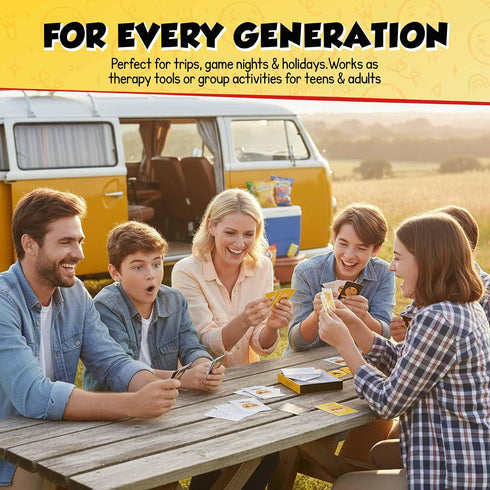 ARTAGIA Fun Social Skills and Therapy Game for Adults and Teenagers: CBT Family Game for Therapeutic Conversations
