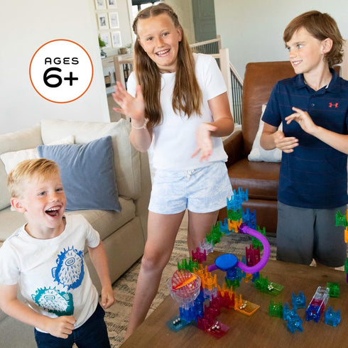Set Recommended 6+ MindWare Q-BA-Maze Action Stunt The Next Generation Marble Maze Kids Toys - STEM Marble Run