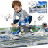 Airplane Toy Set with Trucks, Helicopter, Planes, Signs and Airport Playmat, Interactive