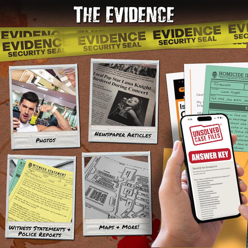 Unsolved Case Files Quick Play: Who Murdered Luna Knight? | Cold Case Murder Mystery Game