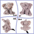 9'' Hopearl Adorable Plush Calf Elephant Toy Floppy Elephish Ultra Soft Stuffed Animal for Boys Girls Kids Toddlers