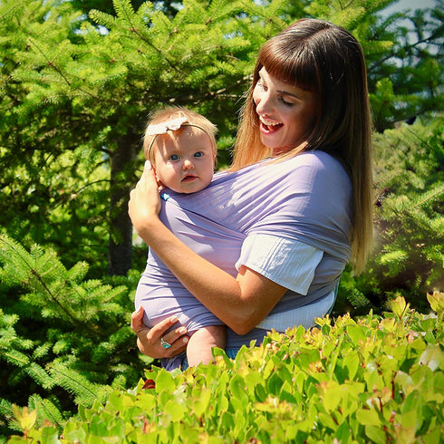 Diono We Made Me Flow, Super Stretchy, Cool & Comfortable Baby Carrier, Lavender