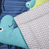 8 Set Set Stacker/3 YJM PC Dinosaur Crib Bedding for Baby Boys, Blue Nursery with Quilt/Sheet/Dust
