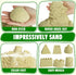 2.2lbs 36Psc Set 3+ Billeeit Sand Construction Kit with Big Foldable Sandbox and Moldable Sensory Play Sand, Truck Toys