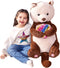 IKASA 30" Large Sea Otter Stuffed Animal Plush Toy, Giant Cute Jumbo Soft Fluffy Plushie, Gifts for Kids