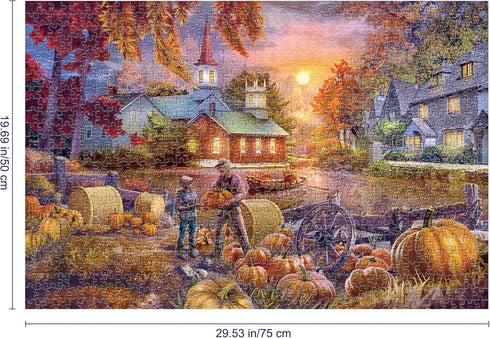 Tektalk 1000 Pieces Jigsaw Puzzles for Teens & Adults (Harvest)