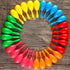 Resinta 30 Pieces Neon Maracas Shakers - Mini Noisemaker Bulk Colorful Noise Maker for Mexican Fiesta Party Favors