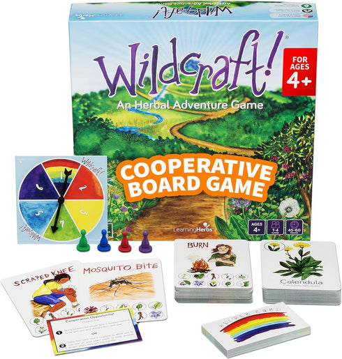 Wildcraft! an Herbal Adventure Game/Family Game: Learn 25 Herbs, Coop Board Games for Family Night, Educational Games