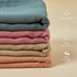 4 Pack 47 47 inches Meracorallo Muslin Swaddle Blanket, Neutral Swaddle Blankets, Silky Soft Receiving Blanket, Soild