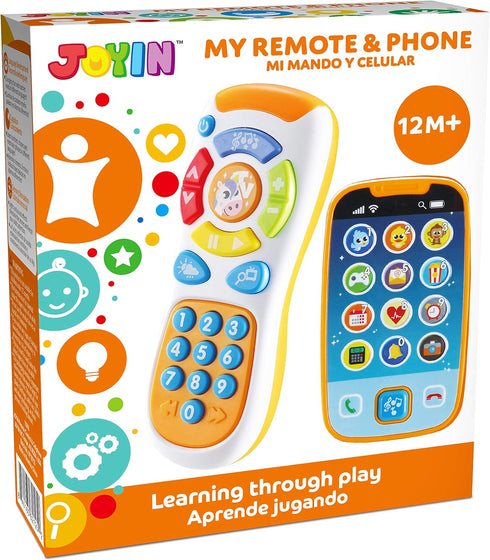 JOYIN Smartphone Toys for Baby, Remote Control Baby Phone with Music, Learning Toy for Infants and Kids