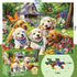 Nitktaia 300 8-10 10-12,Cute 20.5*15in Piece Puzzles for Adults, Garden Dog Jigsaw Puzzle for Children Elderly, Large