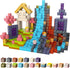 FXLYNAF Magnetic Blocks, 84-Piece 0.8in Build Prince&Princess Magnet Game Set, Stacking Building Blocks