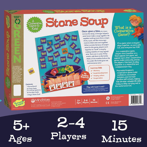 Cooperative Memory Matching Game: Stone Soup for Kids