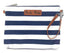 Orange Blossom Diaper Bags Set 4 Stylish Diaper Bag Organizing Pouches - XL of Navy and White Striped Canvas Diaper Bag