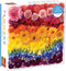 Galison Rainbow Flowers Jigsaw Puzzle, 500 Pieces, 20”x20” – Array of Flowers in a Mesmerizing Rainbow