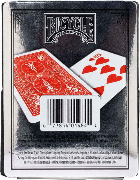 Bicycle Prestige Waterproof Plastic Playing Cards, Red & Blue (Colors May Vary)