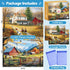 WSCXSC 2 Pack 300 300 Countryside Pieces Puzzle for Adults,Autumn Puzzle Farm Jigsaw Puzzles Pieces for Adults Kids
