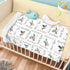 Novusopt Monogrammed Personalized Mallard Duck Baby Receiving Blanket for Boy or Girl Nursery, Soft Neutral Newborn