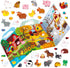 Reusable Sticker Book, 35 Farm Animal Static Stickers Waterproof Animals & Insects