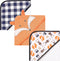 Hudson Baby Unisex Baby Cotton Rich Hooded Towels, Fox, One Size