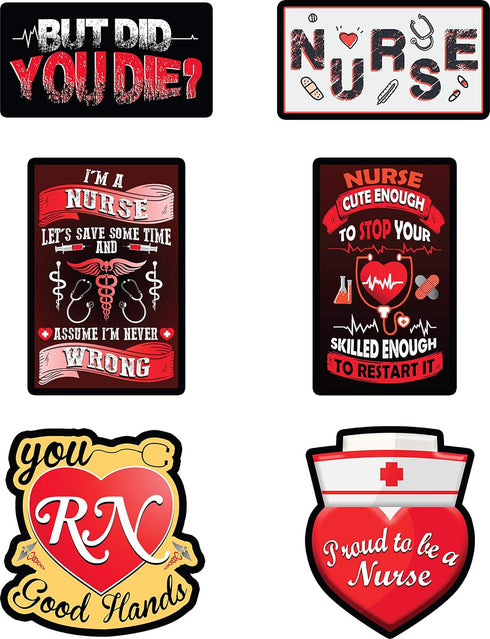 Nurse Stickers Pack of 33 - Support Nurses with Cool Medical Stickers to Show Your Nursing Pride