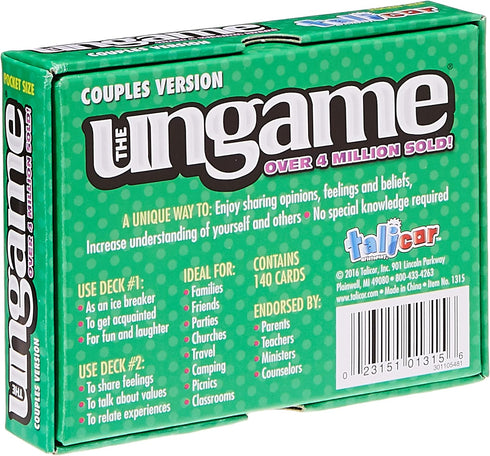 Talicor Pocket Ungame Couples Version