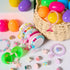 JOYIN 12 Pack Prefilled Easter Eggs with Jewelry Toys Inside, Beads Bracelets and Rings for Kids Egg Hunt, Girls Party