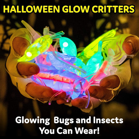 PartySticks Glow Critters for Easter, Glow Sticks Party Favors, Glow in The Dark Party Supplies