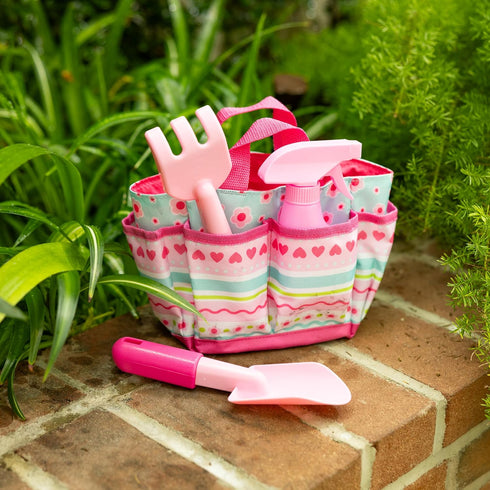 Set Melissa & Doug Sunny Patch Pretty Petals Gardening Tote with Tools