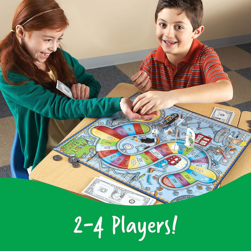 Learning Resources Money Bags Coin Value Game - Fun Educational Game for Kids Ages 7+, Develops Math Skills for 2-4