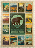 MyPuzzle Vintage Poster National Parks Collector Series - Edition 3, Premium 500 Piece Jigsaw Puzzle for Adults