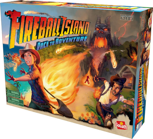 Goliath Fireball Island Board Game - Unique Game Board and Components for 2-4 Players Ages 7 and Up