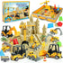 Helsort Sand Construction Site Kit - 37 Pcs Play Sand Art Kit with