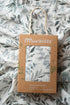 Miaoberry Organic Muslin Swaddle Blankets - Matching Hat and Wooden Hello World Newborn Sign, Eucalyptus Photography