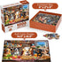 1000 BenBen Puzzles for Adults Pieces, Dogs' Dinner Party, Dog Jigsaw Puzzle with Patterns on Back, Funny Animal