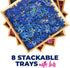 LOLO TOYS 8 8 Inch, 1500 Premium Wooden Puzzle Trays Stackable x Sort up to Pieces Durable Sorting Tray Organizer