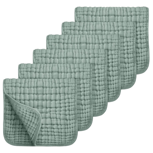 Looxii Muslin Burp Cloths 6 Pack - 20" x 10" - Ultra