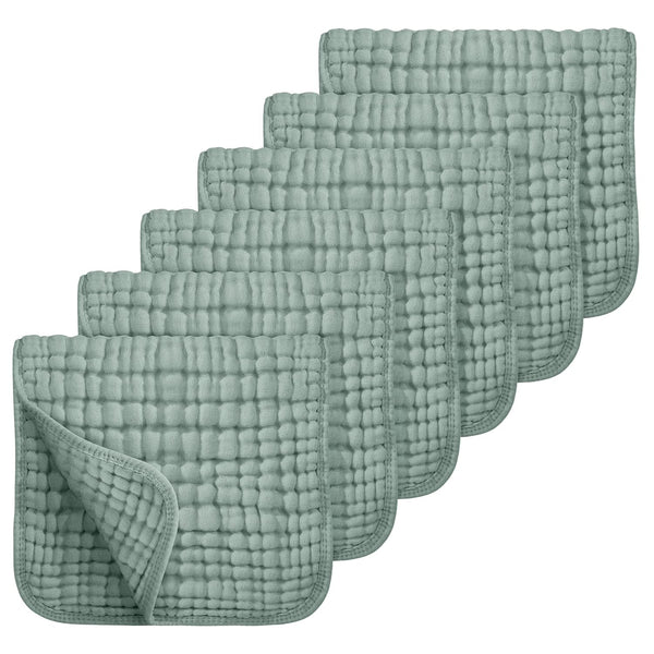 Looxii Muslin Burp Cloths 6 Pack - 20" x 10" - Ultra
