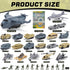 33 1 Playset XDUOYJOY in Military Airplane Toy with Army Men Action Figures, Army Toys with Vehicles Tanks Trucks Plane