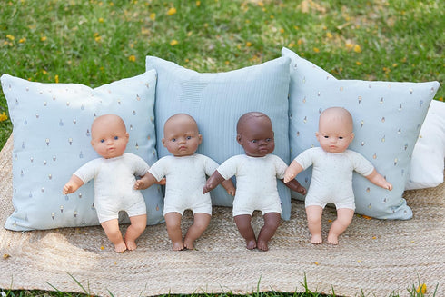 Miniland Doll 12 5/8'' Caucasian Soft Body (Box) - Made in Spain, Quality Inclusion