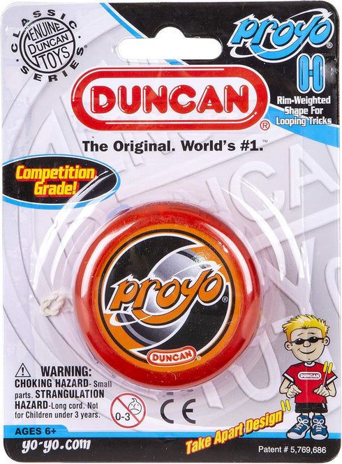 Duncan Toys ProYo Looper Yo-Yo, Beginner Yo-Yo with String, Wooden Axle, Plastic Body