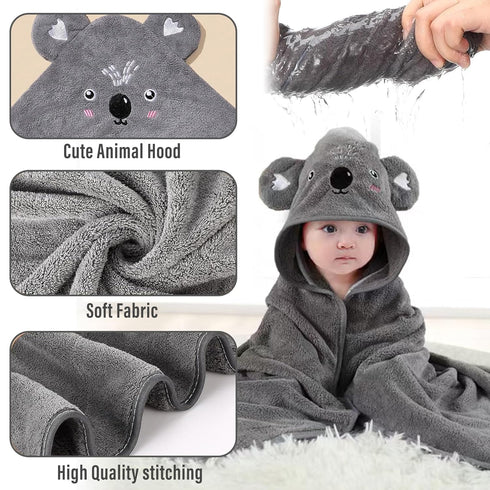 Towels,6 Pack Set,Soft Essential(31.5 31.5 Inch) Yaiseiko Baby Hooded Bath Baby Bath Towel and Absorbent Toddler Towels