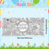 55.1 23.6 Inch Jumbo Easter Mandala Coloring Poster - Easter Egg Bunny Flower DIY Drawing Color-in Paper Blank Art