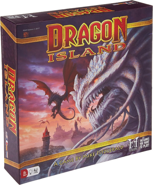 R&R Games Dragon Island Fantasy Exploration Game, Strategic Wizard Exploration Board Game for Adults and Teens