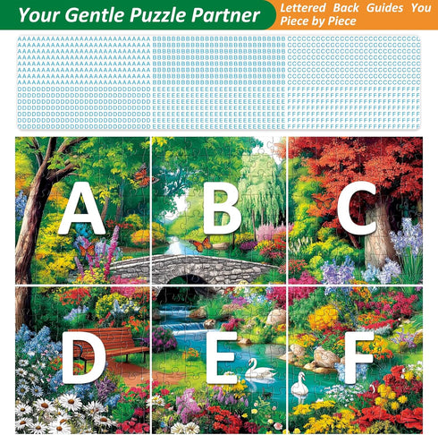 VoYouTwo 300 300 Gifts,20.5x15 Piece Puzzle for Adults,Riverside Animal Puzzle for Kids Teen Adults,Spring Flower