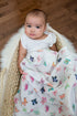 Lulujo Baby 100% Cotton Muslin Swaddle Blanket, 47 x 47-Inches, Butterfly Design